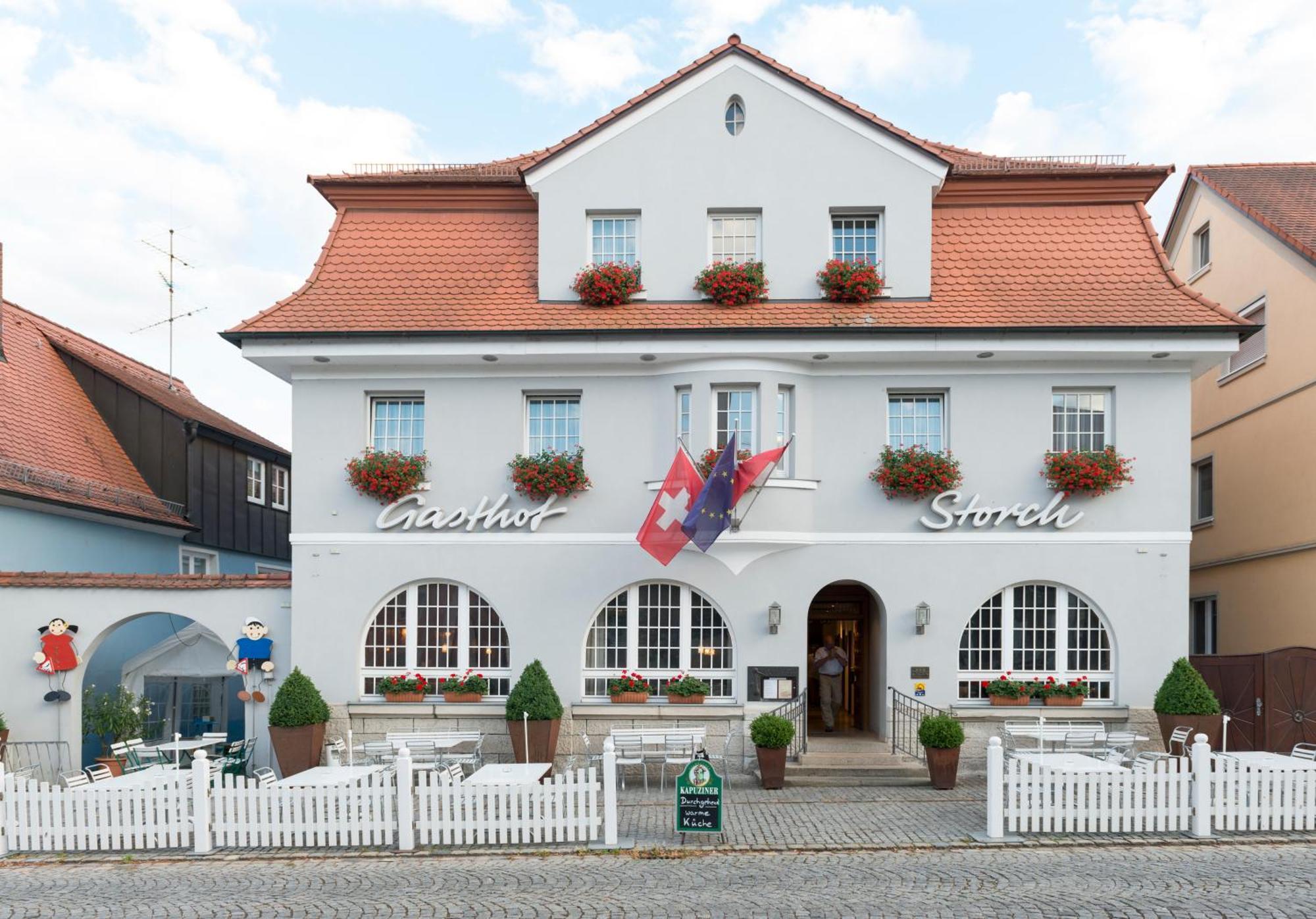 Hotel Gasthof Zum Storch Schlüsselfeld Exterior foto